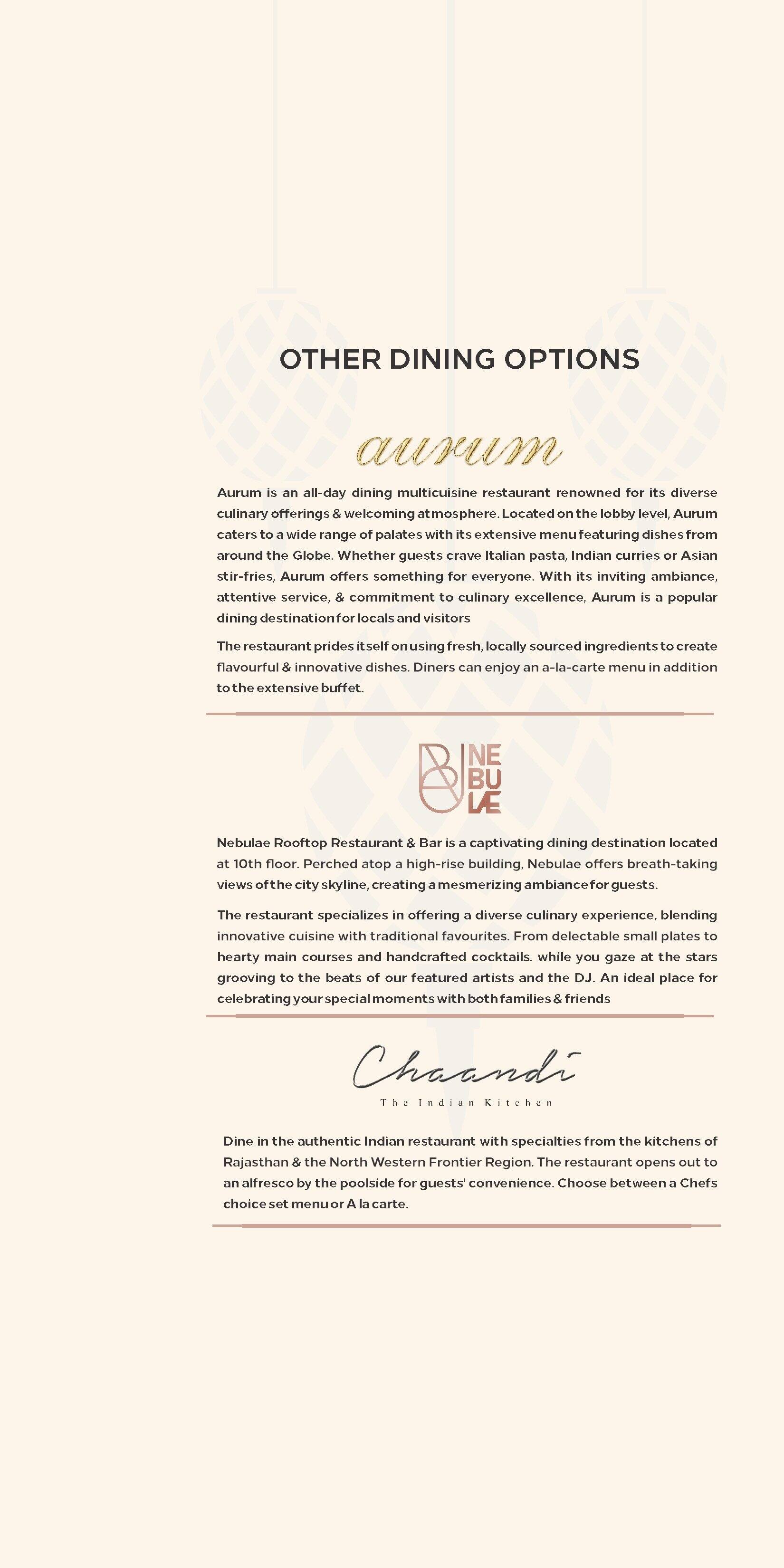 Menu of Krystal Bar Hilton Jaipur, Bais Godam, Jaipur