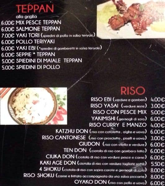 Menu di Restaurant 189 
