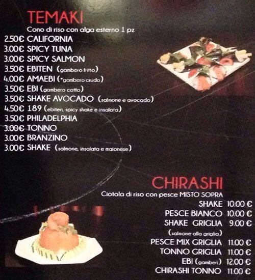 Menu di Restaurant 189 