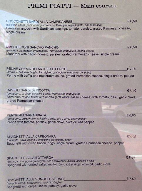 Menu di L'Angolo Bar Ristorante 