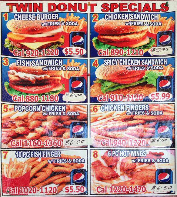 Twin Donut Plus Menu, Menu for Twin Donut Plus, West Farms, New York