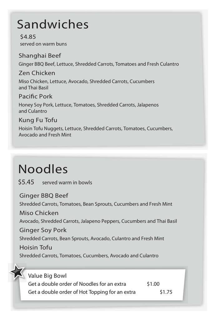 Potstickers Menu, Menu for Potstickers, The Highlands/Bardstown Rd