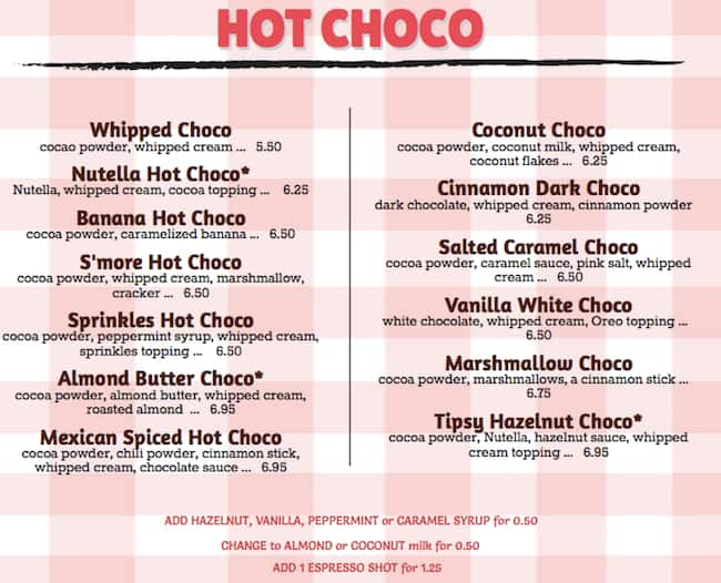 ChocoBerry Dessert House Menu, Menu for ChocoBerry Dessert House ...