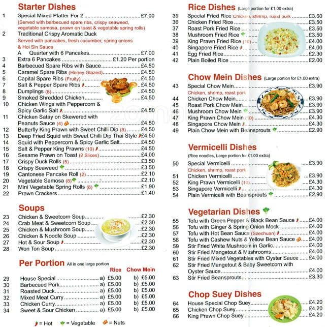 Wong's Palace Menu, Menu for Wong's Palace, Dulwich, London - Zomato UK