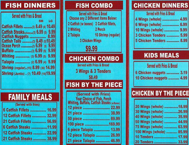 JJ Fish & Chicken Menu, Menu for JJ Fish & Chicken, Oak Cliff, Dallas ...