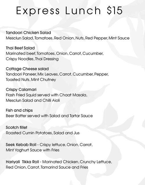 Paprika Indian Kitchen Menu, Menu for Paprika Indian Kitchen