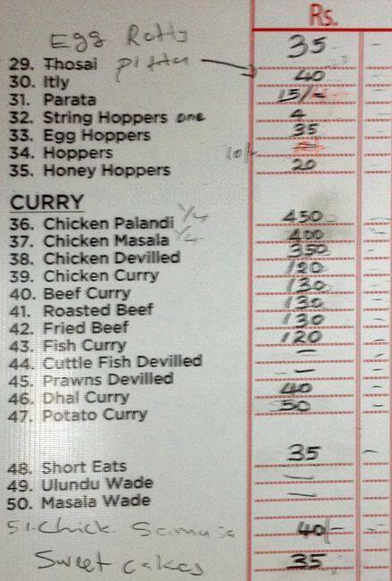 Mayfair hotel menu