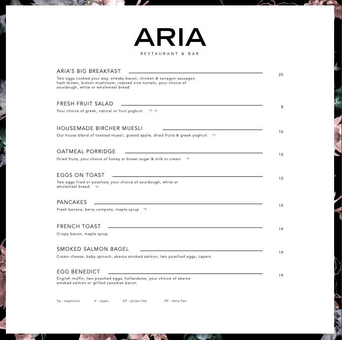 Aria Restaurant Bar Crowne Plaza Albert Street Auckland