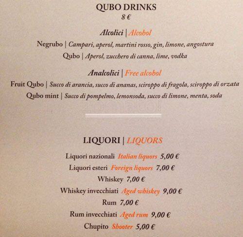Menu di Qubo 