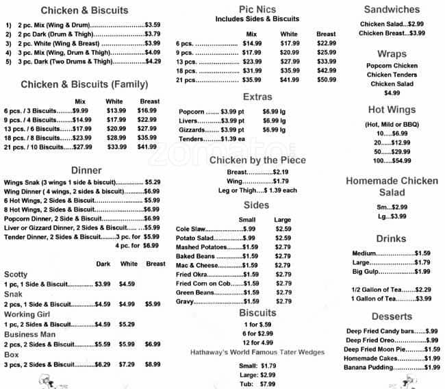 monroes takeout menu