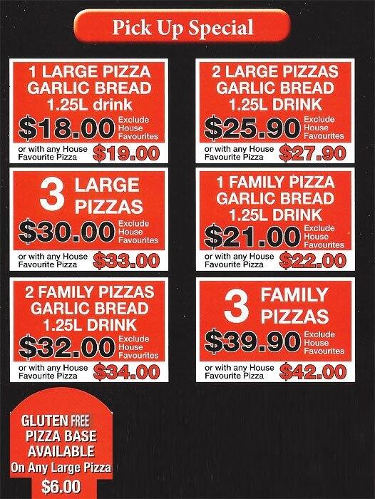 Menu at Palace Dial A Pizza fast food, Craigieburn