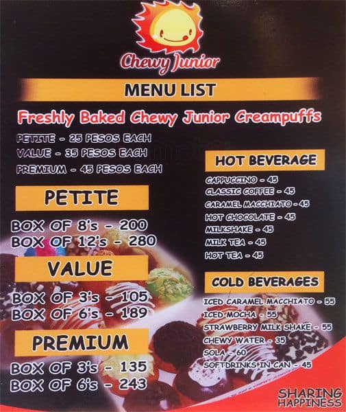 Chewy Junior Menu, Menu for Chewy Junior, SRP (South Road Properties), Cebu City Zomato