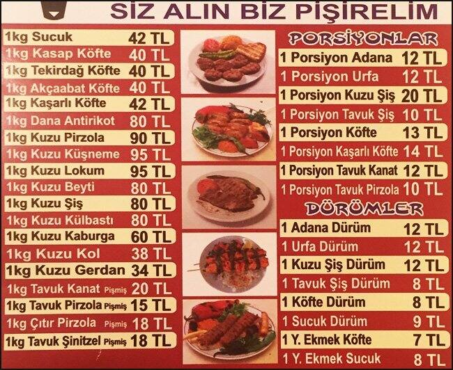 Köfteci Ali Marmara Et Menü Zomato Türkiye