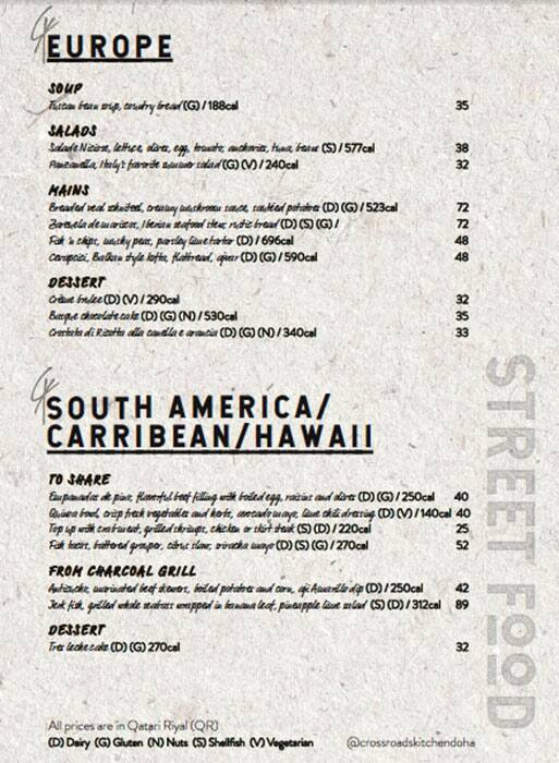 Crossroads Kitchen Marriott Marquis Doha Menu Zomato Qatar