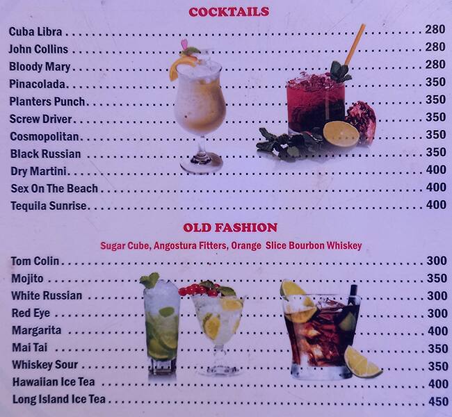 Menu at Krishna Bar & Restaurant, Calangute