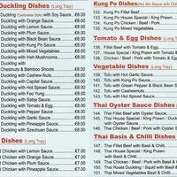 Ocean Garden Menu Menu Para Ocean Garden Crumlin Dublin