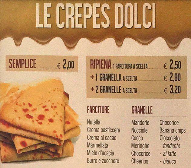 Menu di Strawberry Fields 