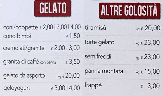 Menu di Strawberry Fields 