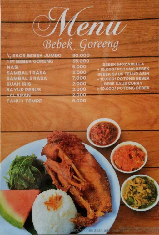 Bebek Kanoman Menu Menu For Bebek Kanoman Cibubur Jakarta Zomato