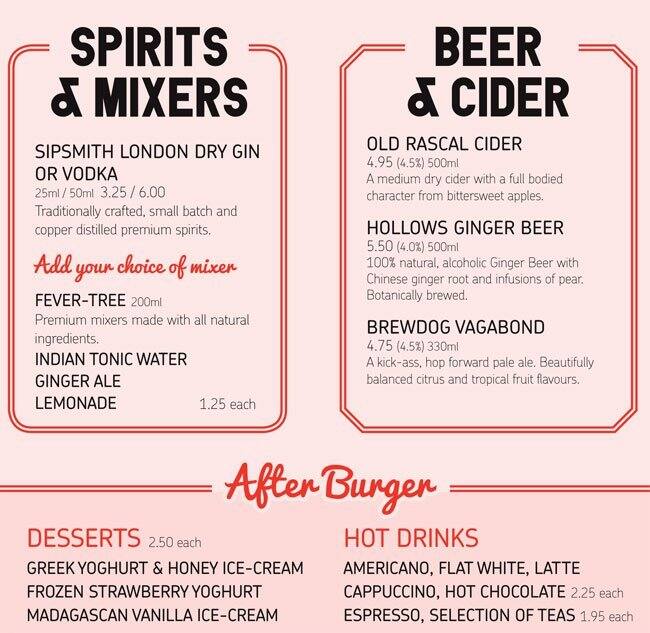 Menu at GBK Birmingham Mailbox restaurant, Birmingham, 113115