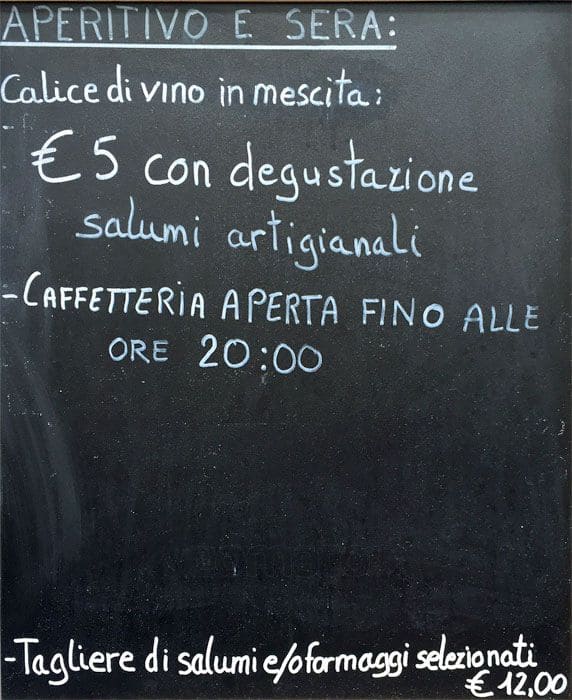 Menu di Don Tannino 