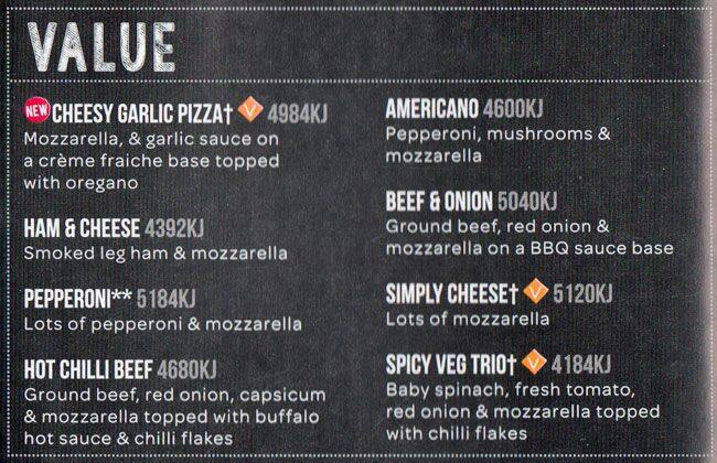 Domino's меню