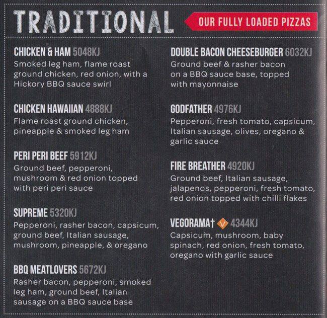 Domino's Menu, Menu for Domino's, Biggera Waters, Gold Coast