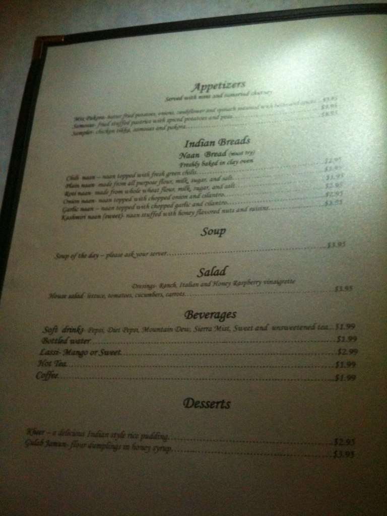 Carta de Cafe Roti