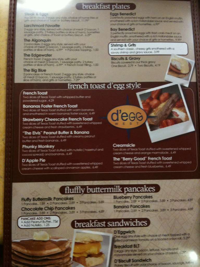 d'egg west d'egg Roads Menu for d'egg West Ghent, Hampton Menu, West, d'egg west d'egg Roads Menu for d'egg West Ghent, Hampton Menu, West,