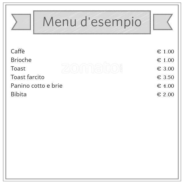 Menu di Caffé Sudan 