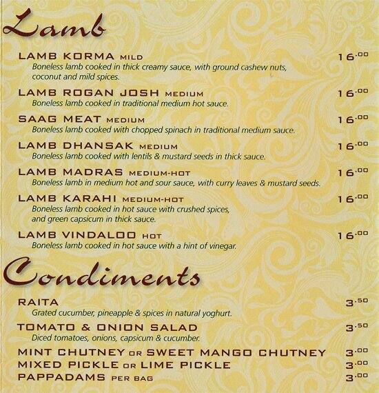 Menu at KOHINOOR Restaurant, Padbury