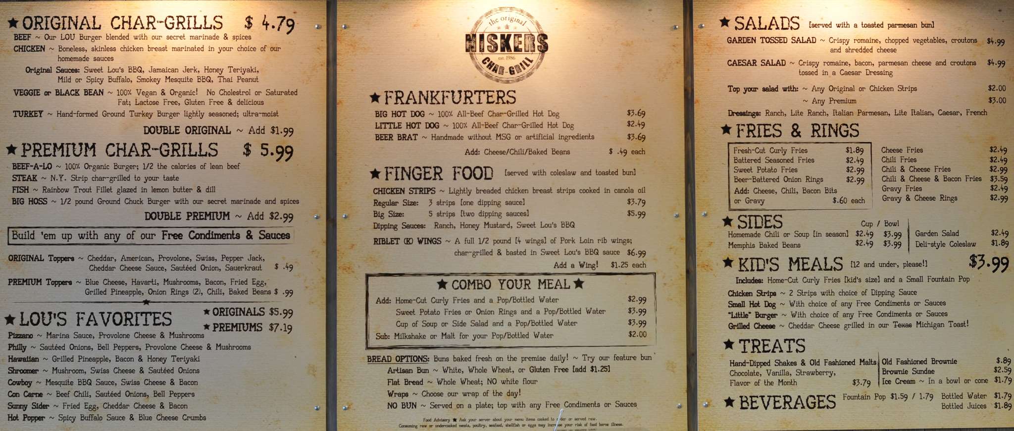 Niskers CharGrill Menu, Menu for Niskers CharGrill, Kalamazoo, Kalamazoo Urbanspoon/Zomato