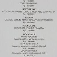 Rumpi Lounge Menara Peninsula Hotel Menu