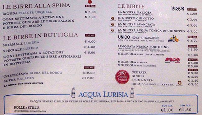 Menu di Il Ristorante della Carne 