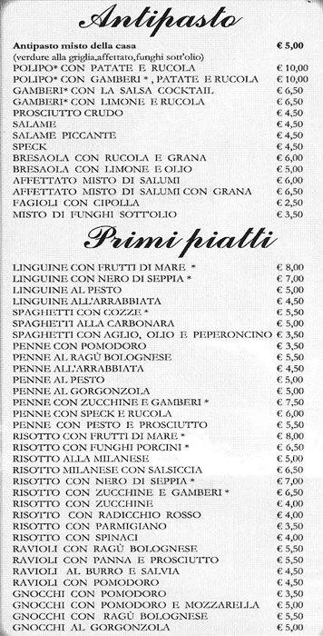 Menu di Aurora 