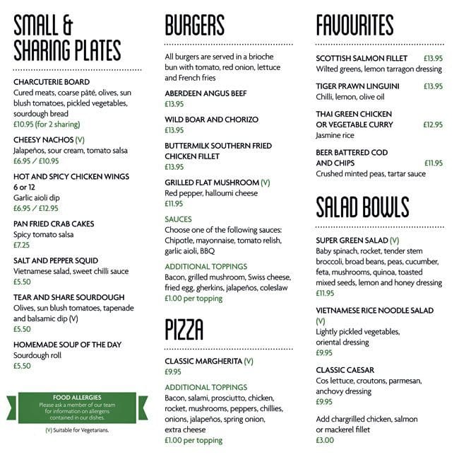 Menu at Leonardo Hotel London Croydon Formerly Jurys Inn restaurant, Croydon