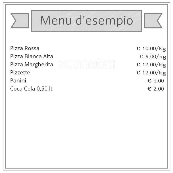 Menu di Tipico 