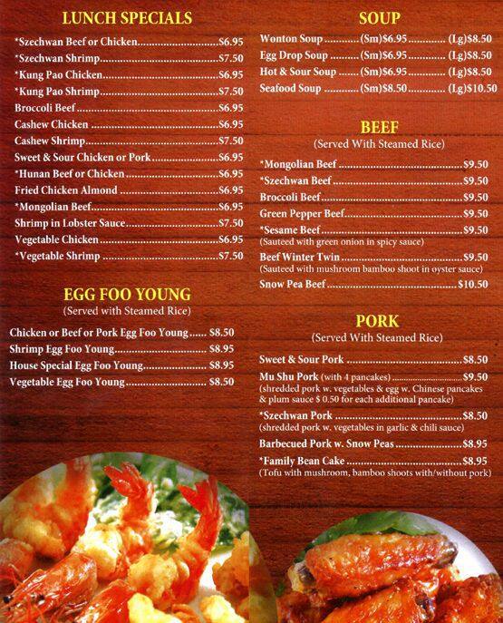 Menu at Golden Grill Mongolian BBQ Bar And Grill, Silverdale