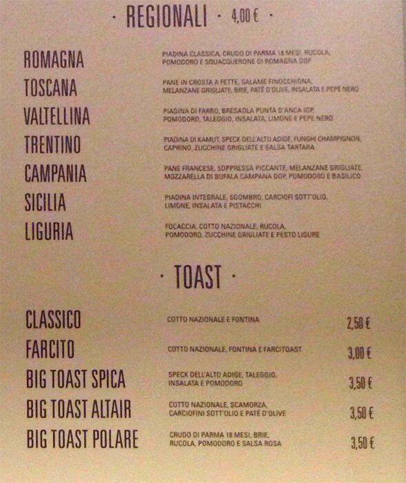 Menu di Coffees 