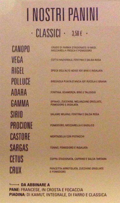 Menu di Coffees 