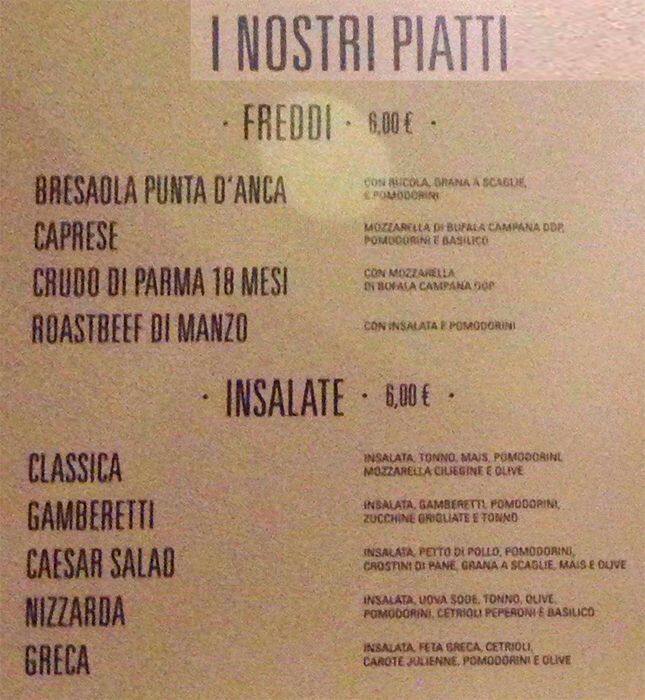 Menu di Coffees 