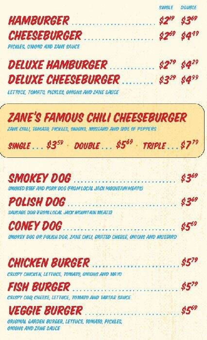 99 Degrees Seafood Kitchen Menu