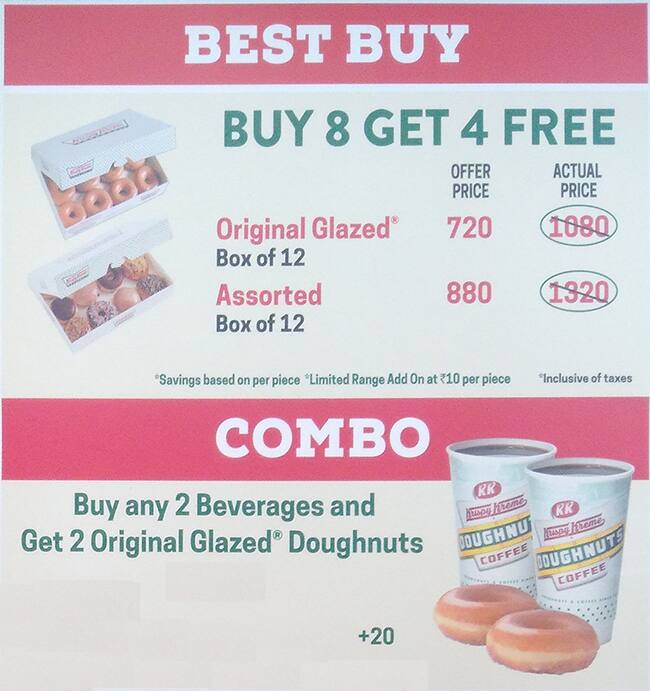Krispy Kreme Doughnuts & Coffee menu