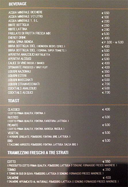 Menu di Ejao' Bistrot Urban Food & Drink 