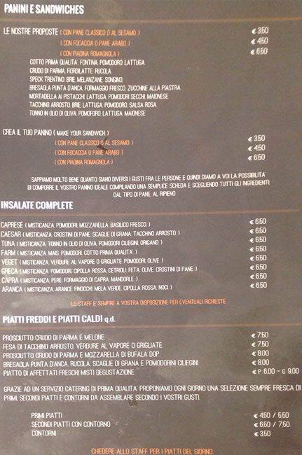 Menu di Ejao' Bistrot Urban Food & Drink 