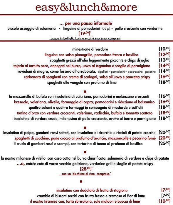Menu di Vinalia Beninenoteca 