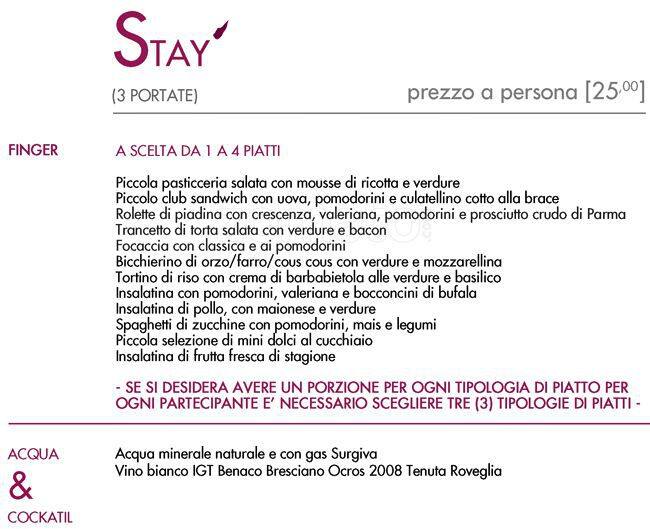 Menu di Vinalia Beninenoteca 