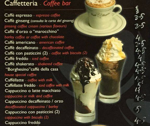 Menu di Angelucci Wine bar 