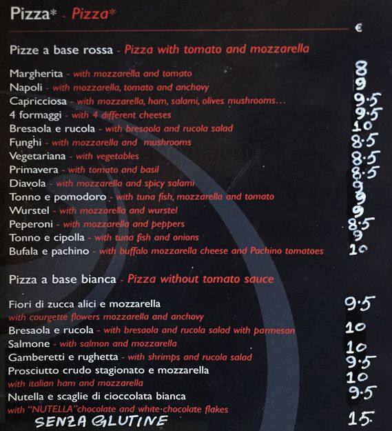 Menu di Angelucci Wine bar 