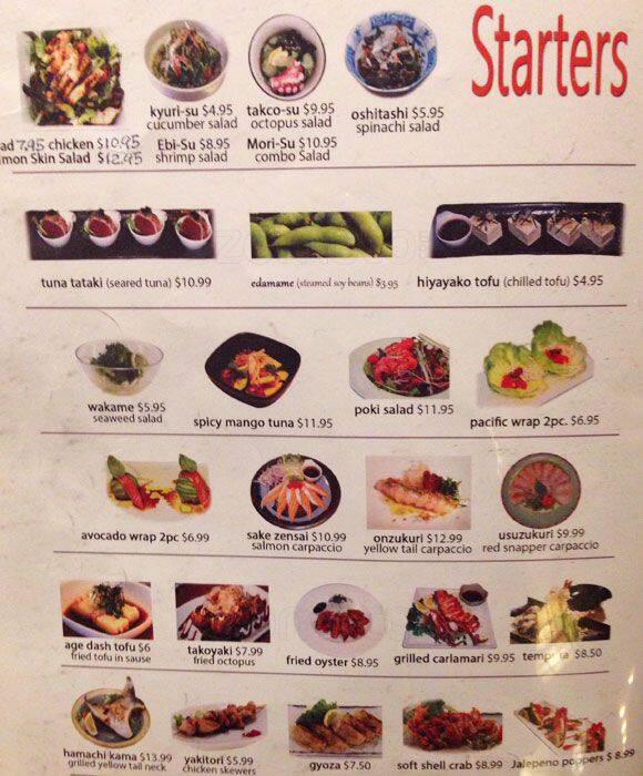 Sushi Boat Menu, Menu for Sushi Boat, Union Square, San Francisco ...